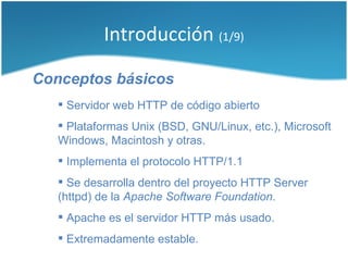 Introducción a Servidor HTTP Apache | PDF