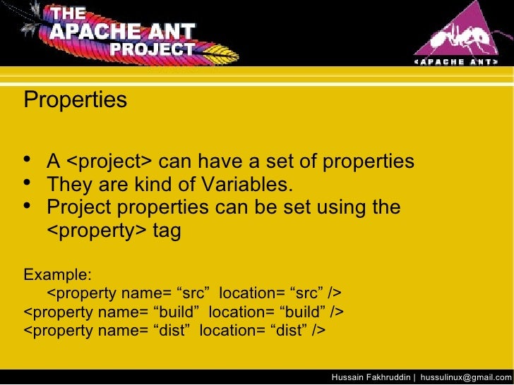 where we use apache ant