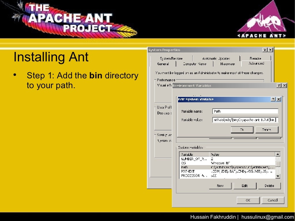 Installign apache ant - facebooksexi