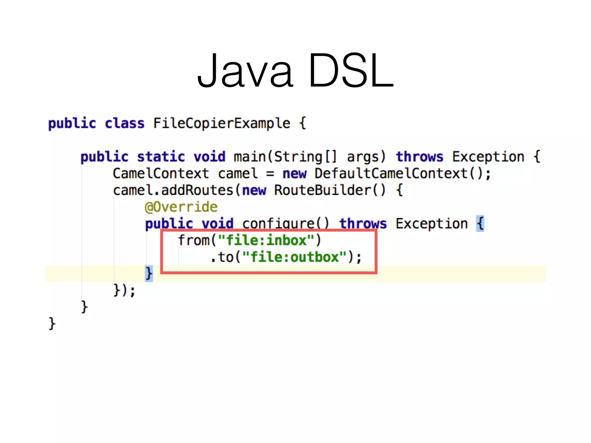 Java DSL
 
