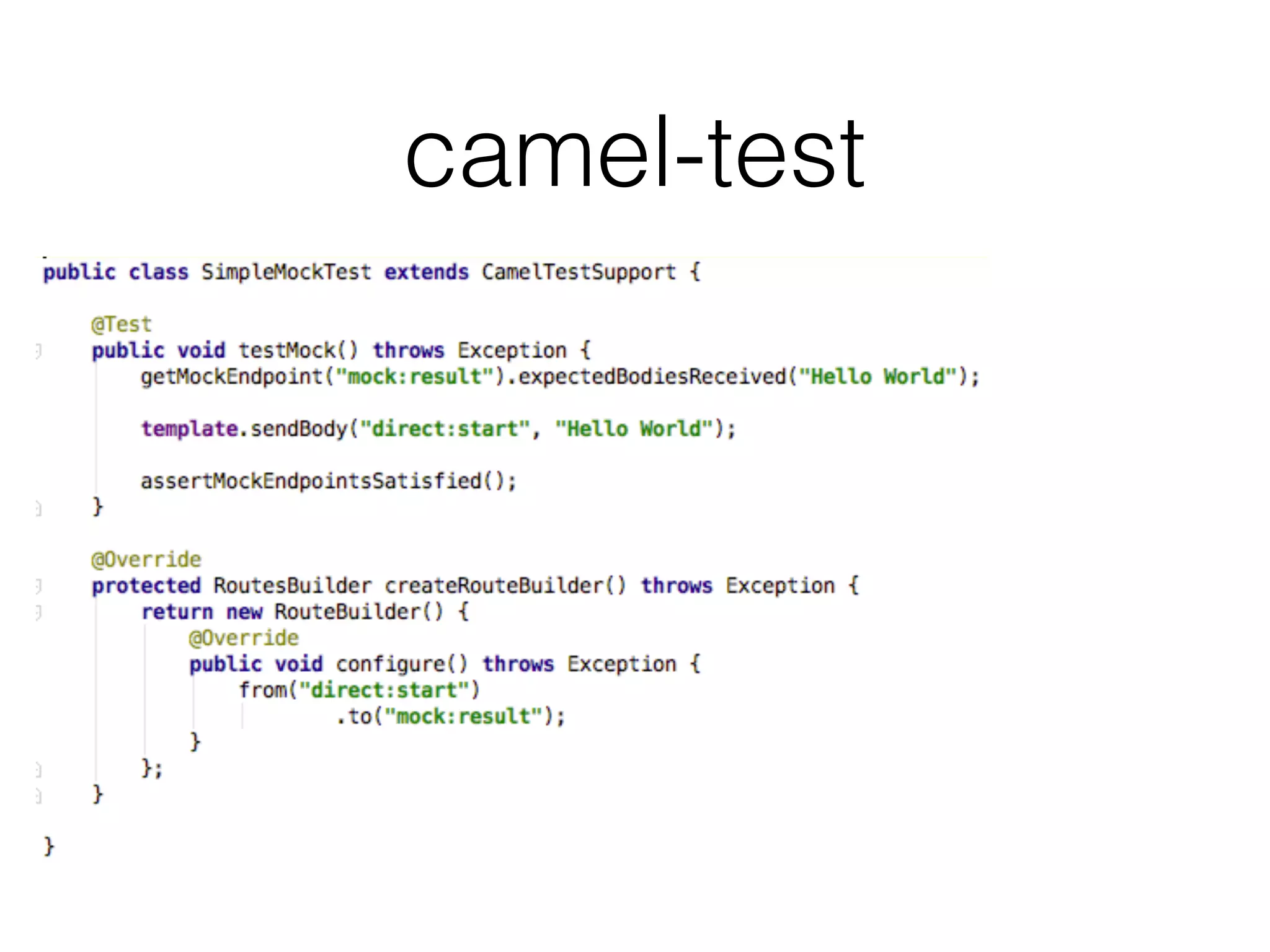 camel-test
 