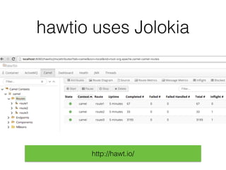 hawtio uses Jolokia
http://hawt.io/
 