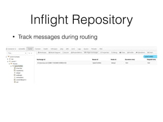Inﬂight Repository
• Track messages during routing
 