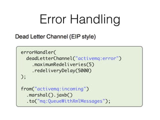 Error Handling
 