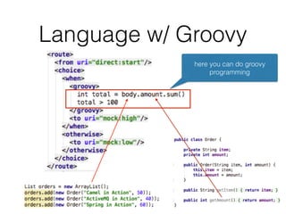Language w/ Groovy
here you can do groovy
programming
 