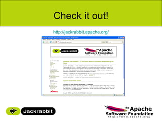 Check it out!
http://jackrabbit.apache.org/
 