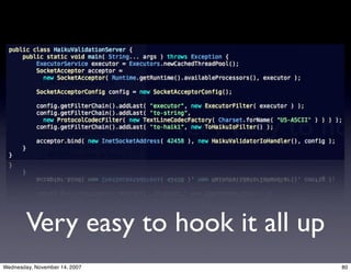 Apache MINA: The high-performance protocol construction toolkit.