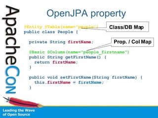 Apache Persistence Layers | PPT