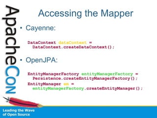 Apache Persistence Layers | PPT