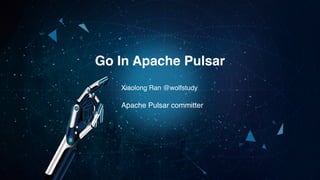 Xiaolong Ran @wolfstudy
Go In Apache Pulsar
Apache Pulsar committer
 