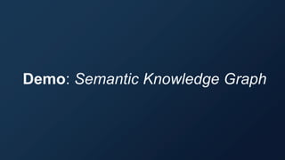 Demo: Semantic Knowledge Graph
 