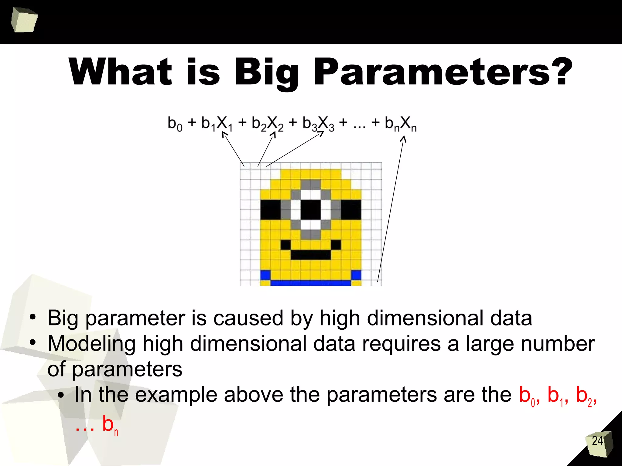 24
Spark Machine Learning
Experiences
Speaker: Zhen He
 
