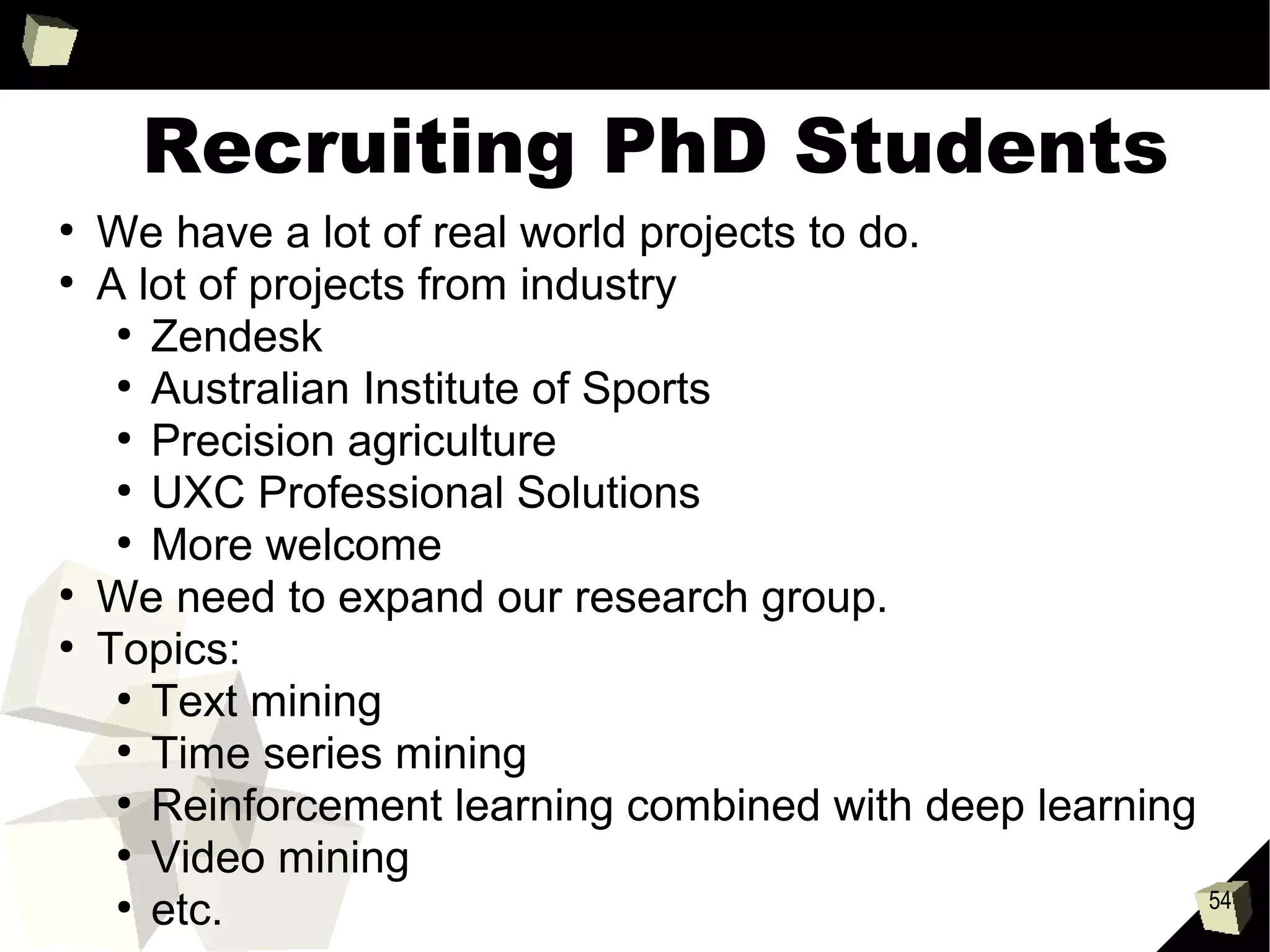 54
A little bit of RAM can go a long way
●
Performance degrades gracefully with decreasing RAM size
 