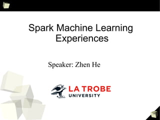 Introduction to SparkR
Mark Moloney
April 2015
https://github.com/markmo/sparkr-meetup-sparkr-demo
 