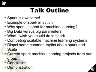 R
• A language that targets statistical and general data analysis
• A package for nearly everything in this space
• Great for exploratory analysis – rapid statistics and plots
• Single threaded
• Datasets limited to memoryTool Selection Primary Analytic Tool
18%
15%
Cost is important
A
B
E
Ease-of-use
& interface
Ability to
write one’s
Everything is important
Data miners are a diverse group who are looking for
different things from their data mining tools. They report
using multiple tools to meet their analytic needs, and
even the most popular tool is identified as their primary
tool by just 24% of data miners. Over the years, R and
Rapid Miner have shown substantial increases.
Cluster analysis* reveals that, in their tool-selection
preferences, data miners fall into 5 groups. The primary
dimensions that distinguish them are price sensitivity and
code-writing / interface / ease-of-use preferences.
2013 Rexer Analytics Survey of 1,259 analytics professionals from 75 countries.
 