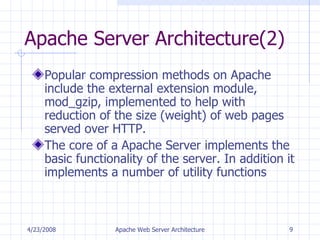 Apache Web Server Architecture Chaitanya Kulkarni | PPT