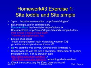 Apache web server installation/configuration, Virtual Hosting | PPT