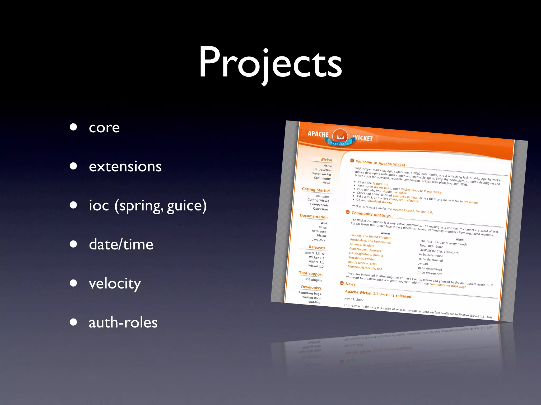 Apache Wicket: Web Applications With Just Java