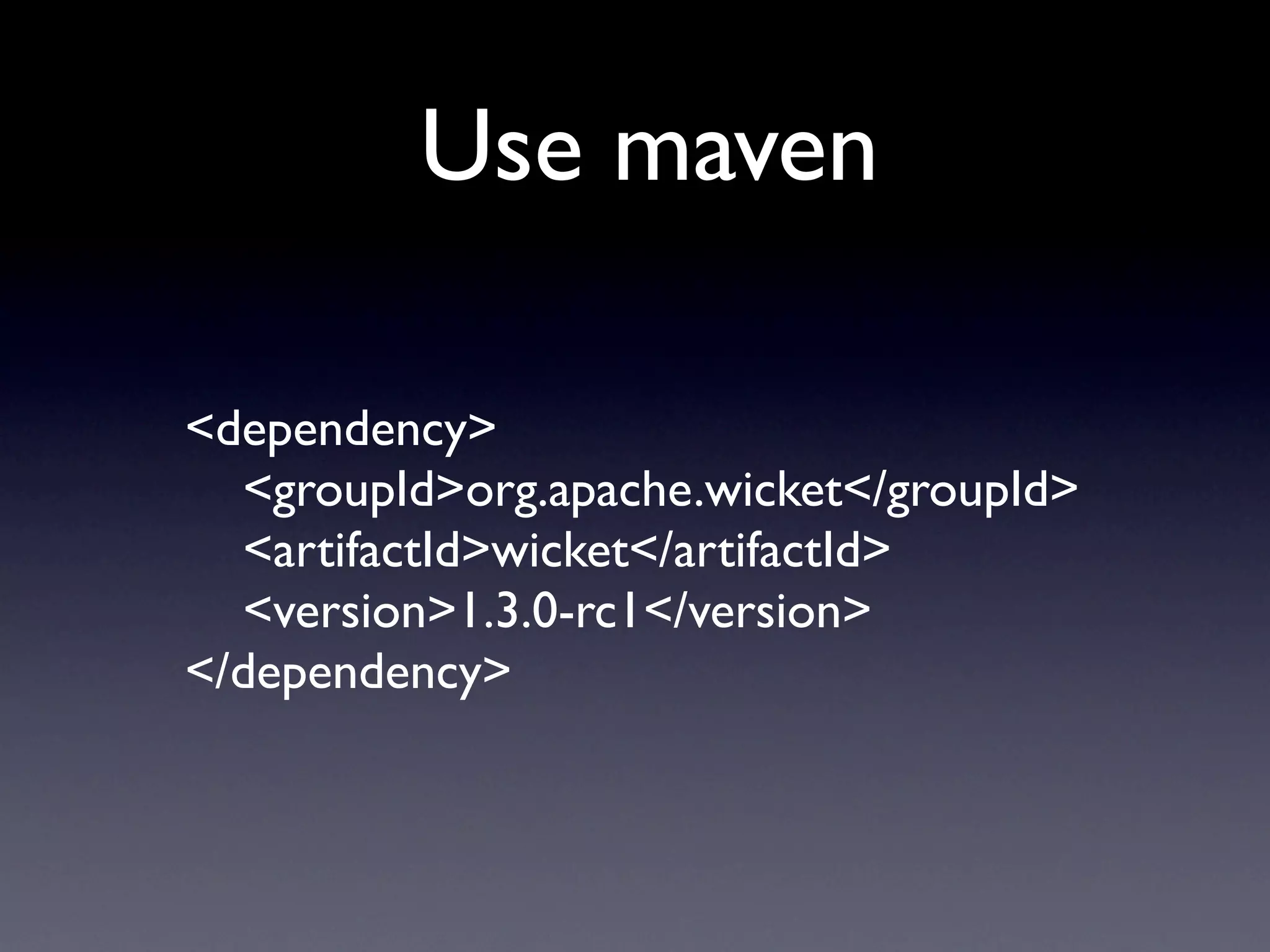 Apache Wicket: Web Applications With Just Java