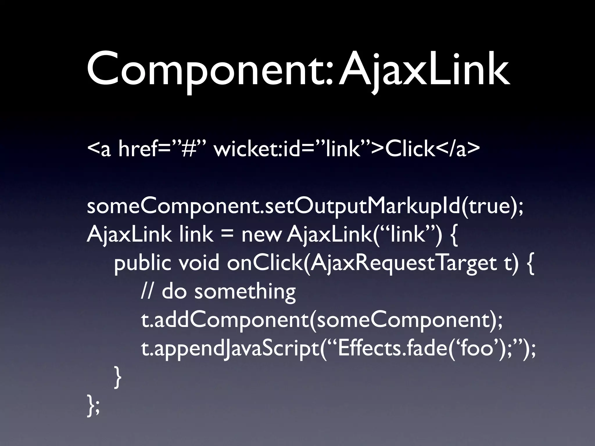 Apache Wicket: Web Applications With Just Java