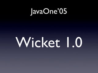 Apache Wicket: Web Applications With Just Java