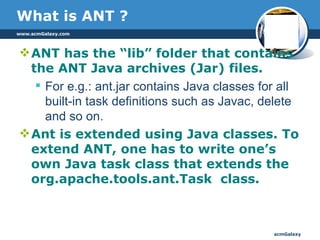 Apache Ant | PPT