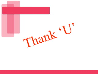 Thank ‘U’
 