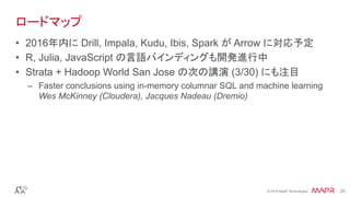 スケールアウト・インメモリ分析の標準フォーマットを目指す Apache Arrow と Value Vectors - Tokyo ...