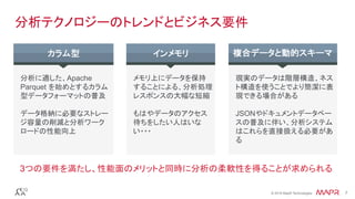 スケールアウト・インメモリ分析の標準フォーマットを目指す Apache Arrow と Value Vectors - Tokyo ...