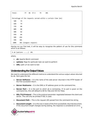 Apache bench tutorial | PDF