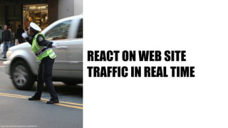 REACT ON WEB SITE
TRAFFIC IN REAL TIME
Image: https://www.flickr.com/photos/nick-m/3663923048
 