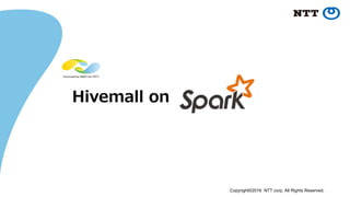 ü XGBoost Integration
ü Sparse	vector	support	in	RandomForests
ü Docker	support	(for	evaluation)
ü Field-aware	Factorization	Machines
ü Generalized	Linear	Model
• Optimizer	framework	including	ADAM
• L1/L2	regularization
2017/5/16	Apache	BigData	North	America	'17,	Miami
Other	new	features	in	development
 