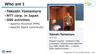 Copyright©2016 NTT corp. All Rights Reserved.
Hivemall on
 