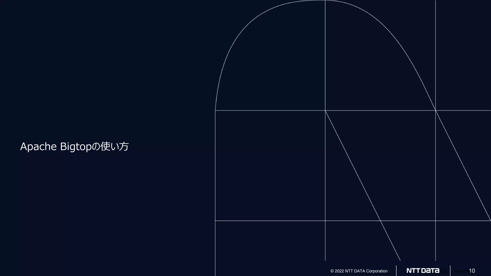 © 2022 NTT DATA Corporation
© 2022 NTT DATA Corporation 10
Apache Bigtopの使い方
 