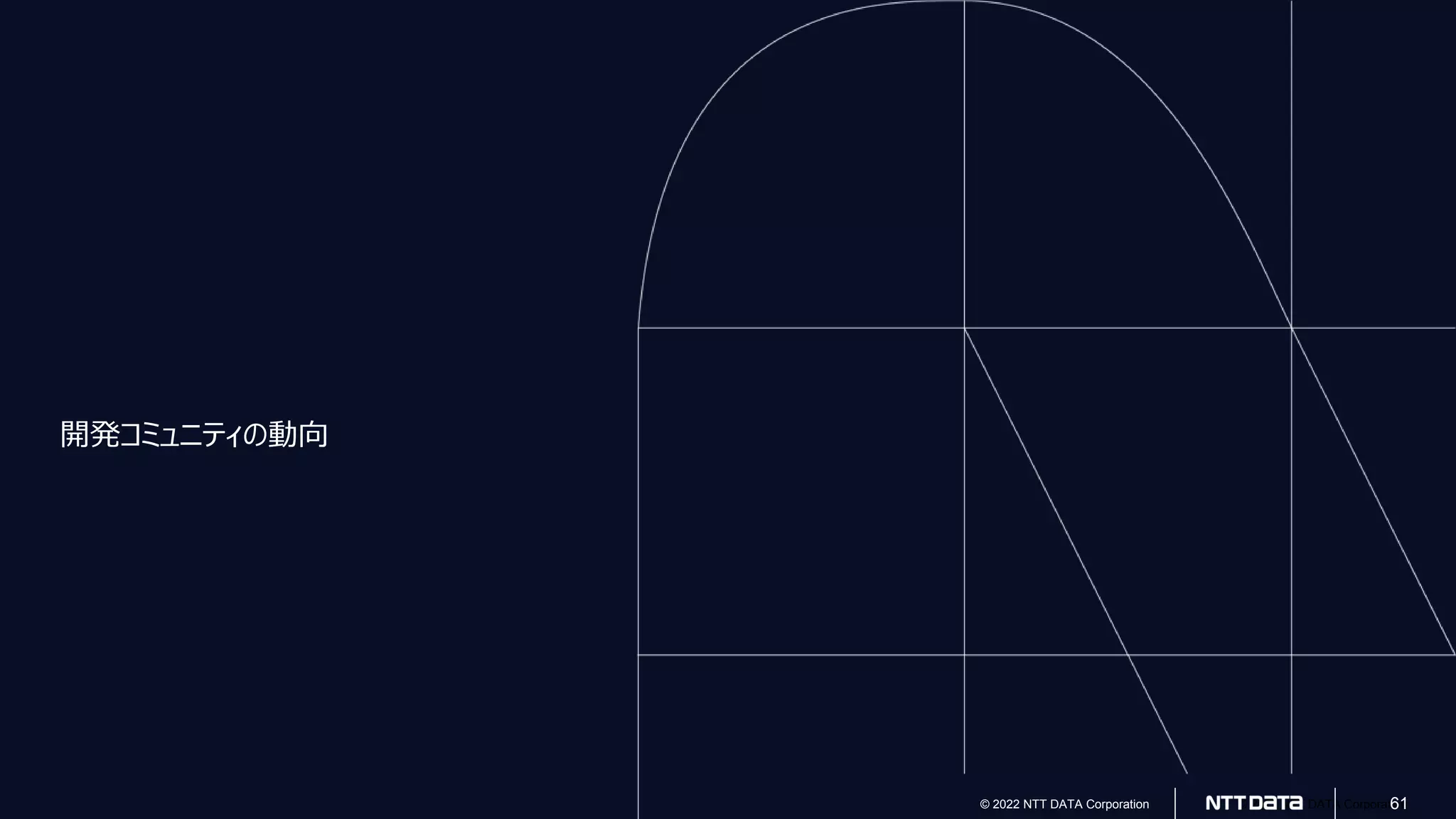 © 2022 NTT DATA Corporation
© 2022 NTT DATA Corporation 61
開発コミュニティの動向
 