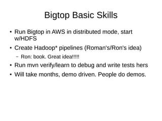 Hadoop 2.0.0
● Basic FS Review:
– Copy On Write
– Write Through/Write Back, FSCK
– Inodes/BTrees, NN/DN
 
