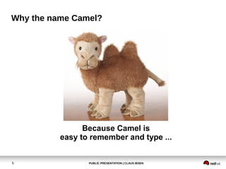 PUBLIC PRESENTATION | CLAUS IBSEN5
Why the name Camel?
Because Camel is
easy to remember and type ...
 