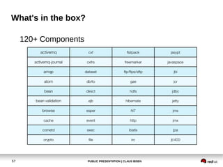 PUBLIC PRESENTATION | CLAUS IBSEN57
What's in the box?
120+ Components
 