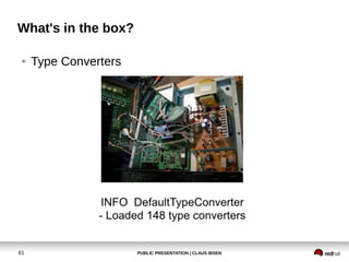 PUBLIC PRESENTATION | CLAUS IBSEN61
What's in the box?
● Type Converters
 