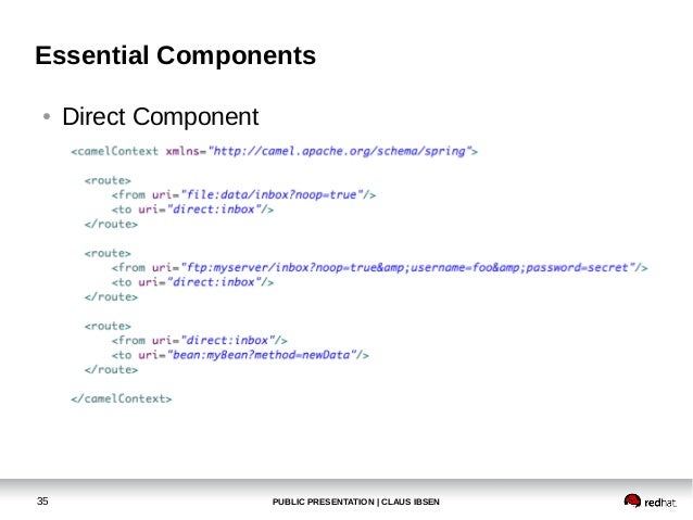 Using Apache Camel connectors for external connectivity