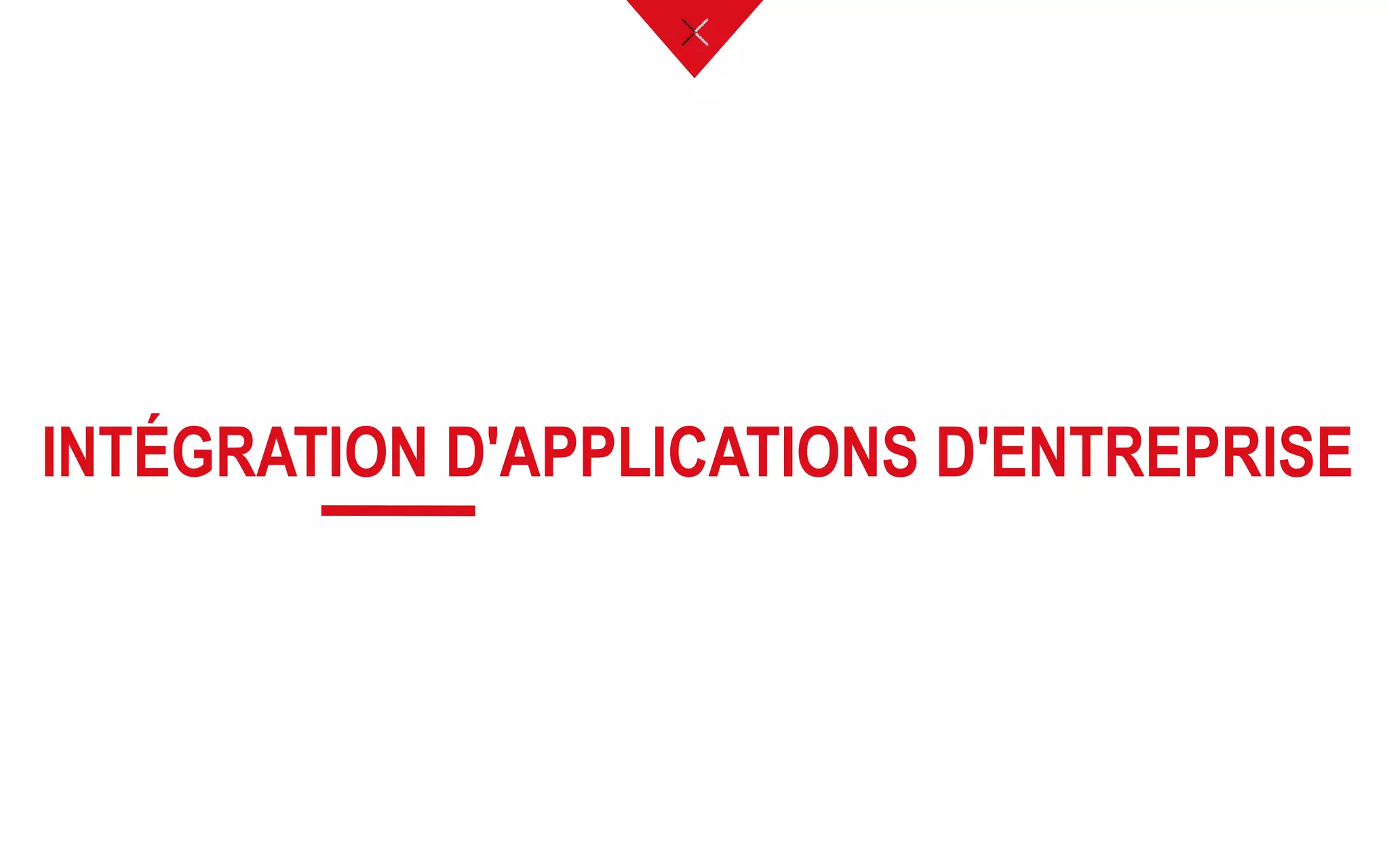 INTÉGRATION D'APPLICATIONS D'ENTREPRISE
 