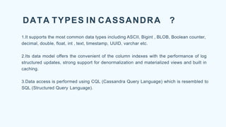 Cassandra Tutorial | Data types | Why Cassandra for Big Data | PPT