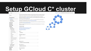 Setup GCloud C* cluster
 