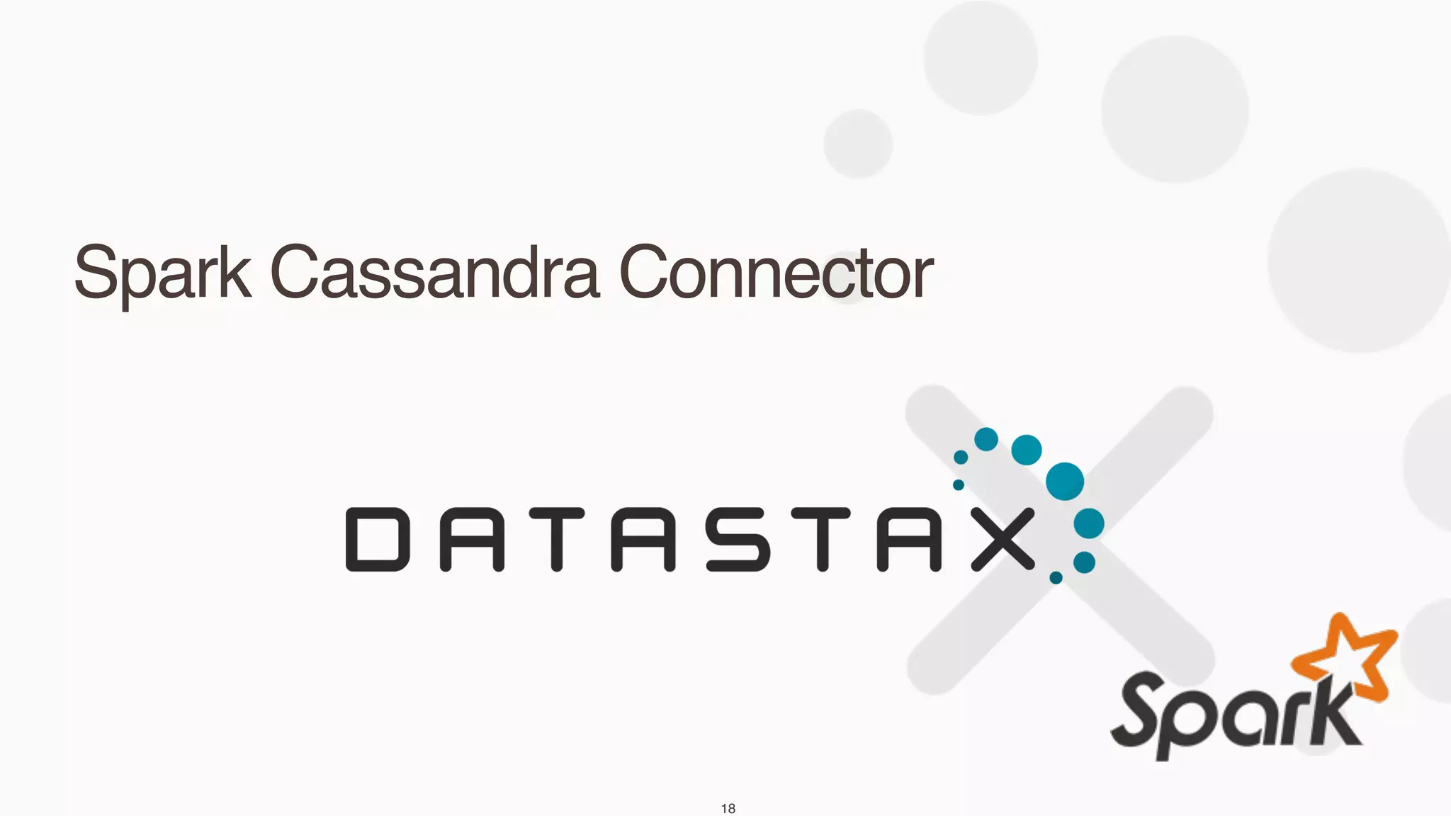 Spark Cassandra Connector
18
 
