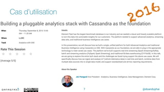 @doanduyhai
Cas d’utilisation
7
 