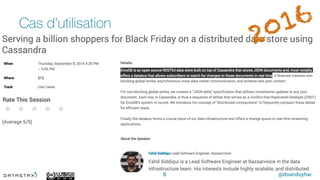 @doanduyhai
Cas d’utilisation
8
 