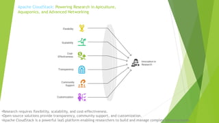 Apache Cloudstack - Powering research in Apiculture Aquaponics and ...
