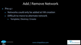 Apache cloud stack 4.1 new features deep dive | PPTX