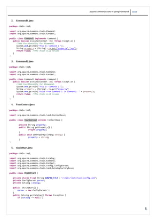 Apache commons chain in Spring Framework | PDF