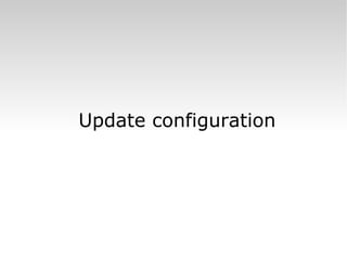 Update configuration 